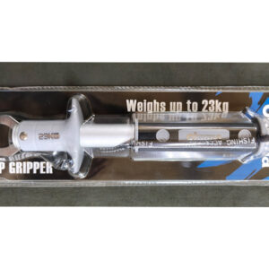 Okuma Fish Lip Gripper with weighing scale.