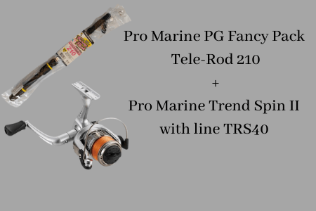 Pro Marine PG Fancy Pack Tele-Rod 210 + Pro Marine Trend Spin II with line TRS40